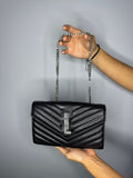 Black Metallic Purse